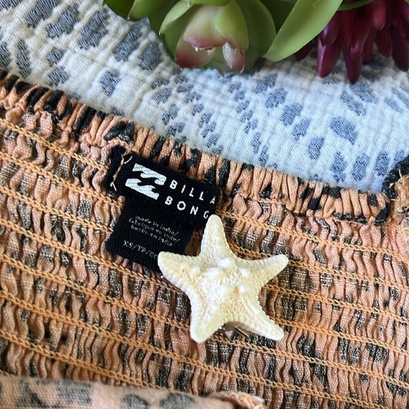 BILLABONG Dress Cheetah Leopard Print Puff Sleeve | XS - Picture 4 of 8